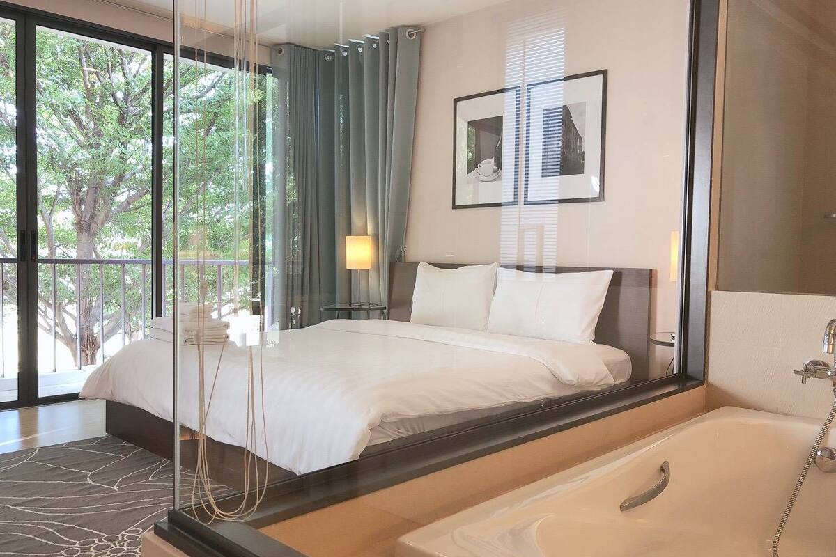 1 Bedroom Suite | โต๊ะทำงาน, ผ้าม่านกันแสง, Wi-Fi ฟรี