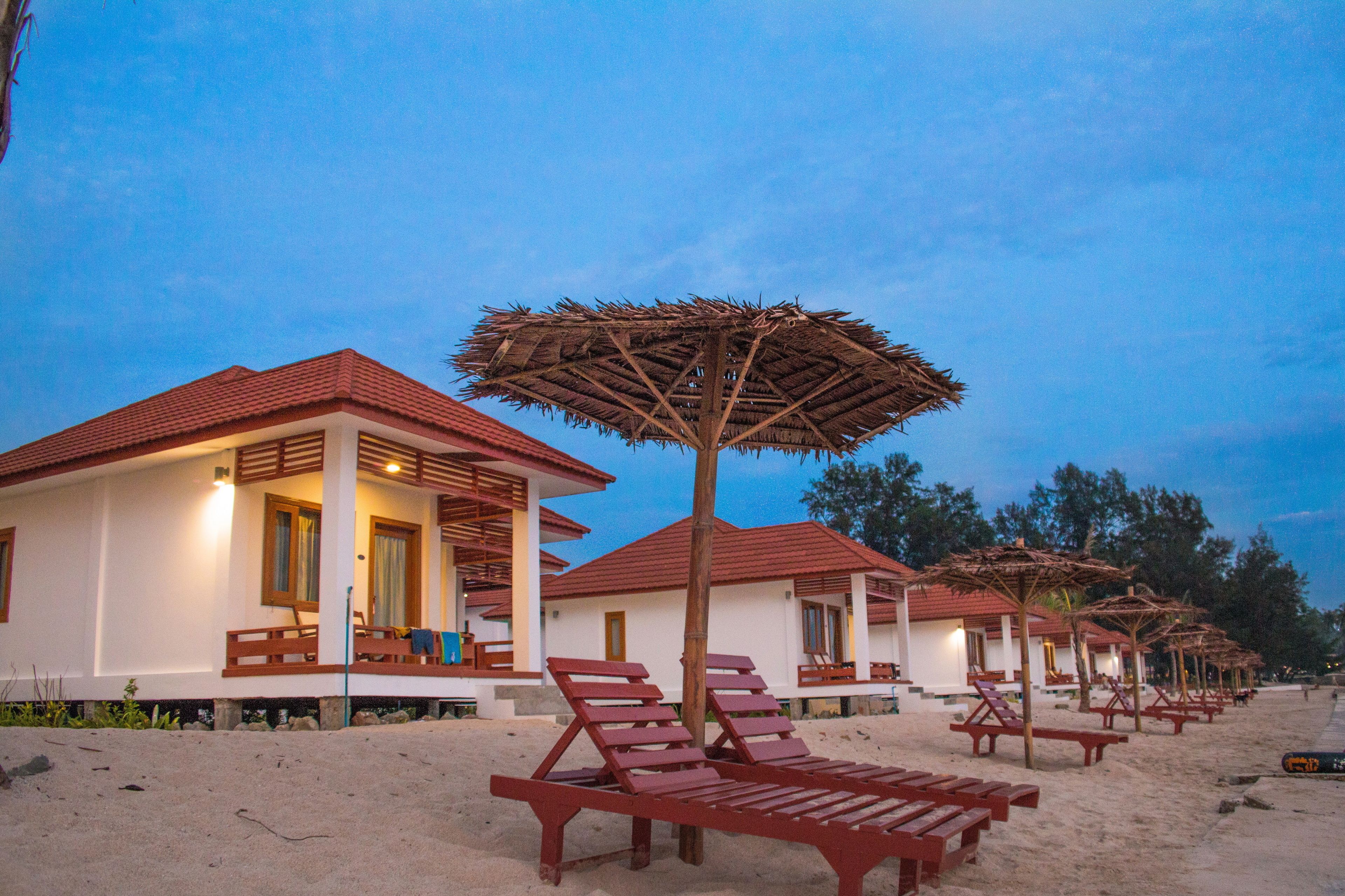 on the beach, scuba diving