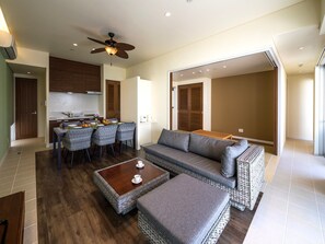 빌라, 침실 2개, 금연, 전용 수영장 | 거실 공간