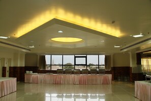 Outdoor banquet area