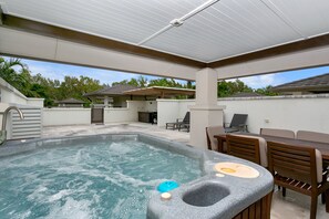 Apartment, 2 Schlafzimmer, Terrasse, Blick auf die Lagune (Spa) | Eigener Whirlpool