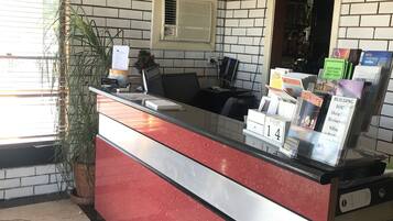 Check-in/check-out kiosk