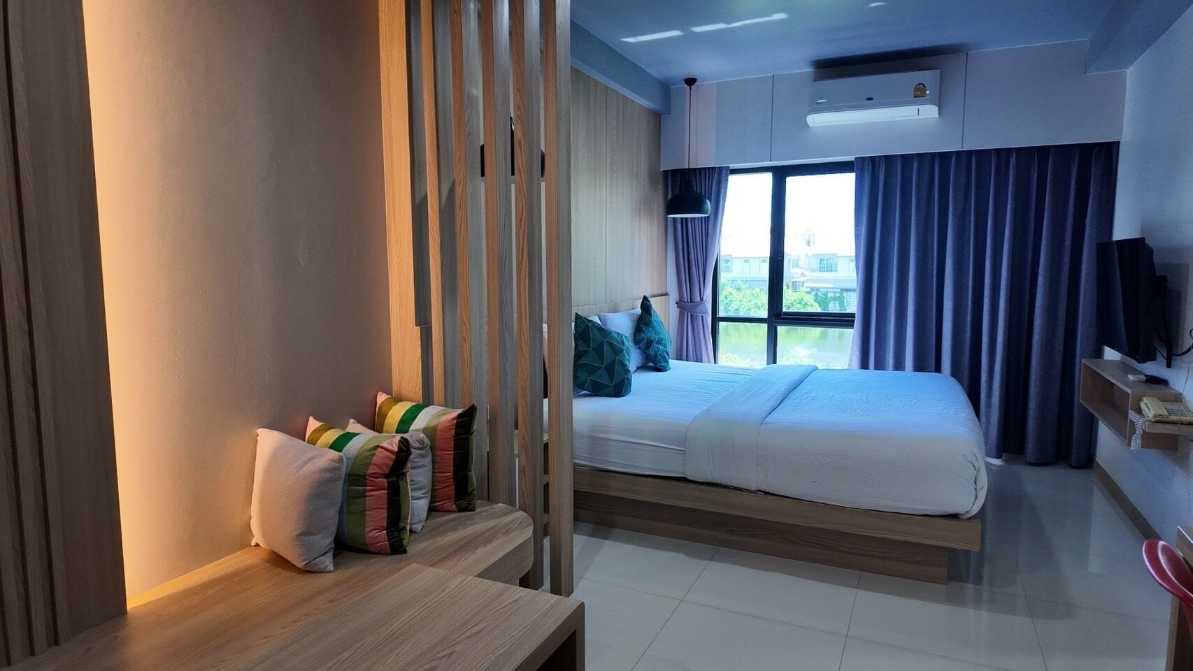 豪華雙人房 | 獨特裝潢、遮光布/窗簾、折疊床/加床、免費無線上網