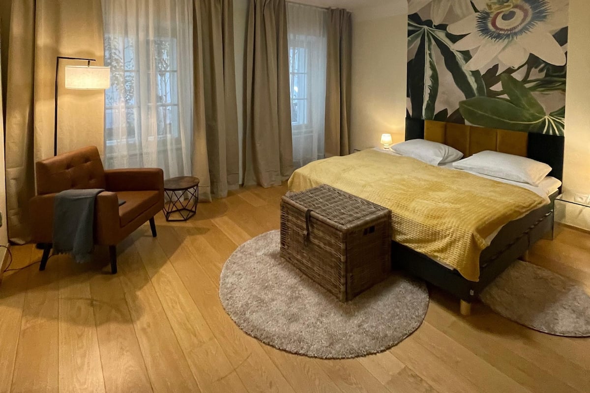 2 Schlafzimmer, Bettwäsche aus ägyptischer Baumwolle