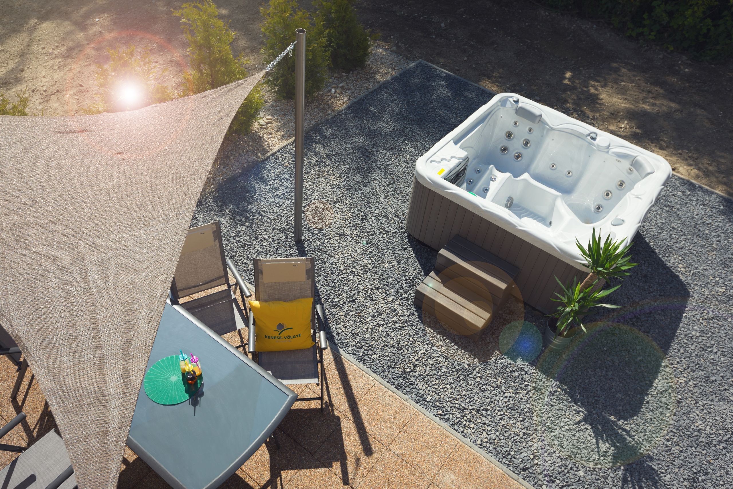 华丽别墅, 3 间卧室, 花园 | 室外 SPA 浴缸