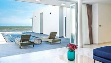 Villa, 4 Bedrooms, Beachfront | View from room