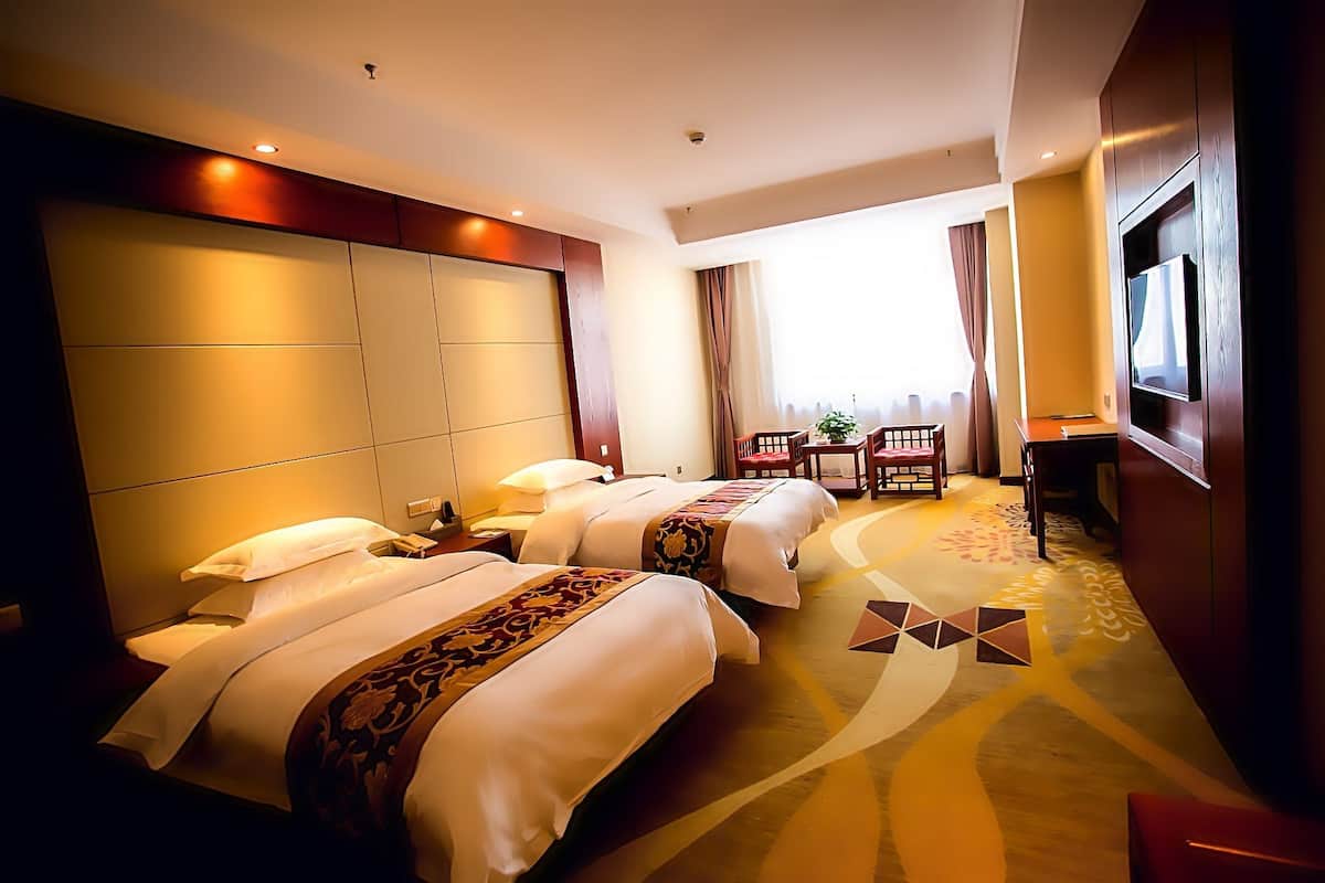 Kamar Twin | Meja kerja, tirai kedap cahaya, dan Wi-Fi gratis