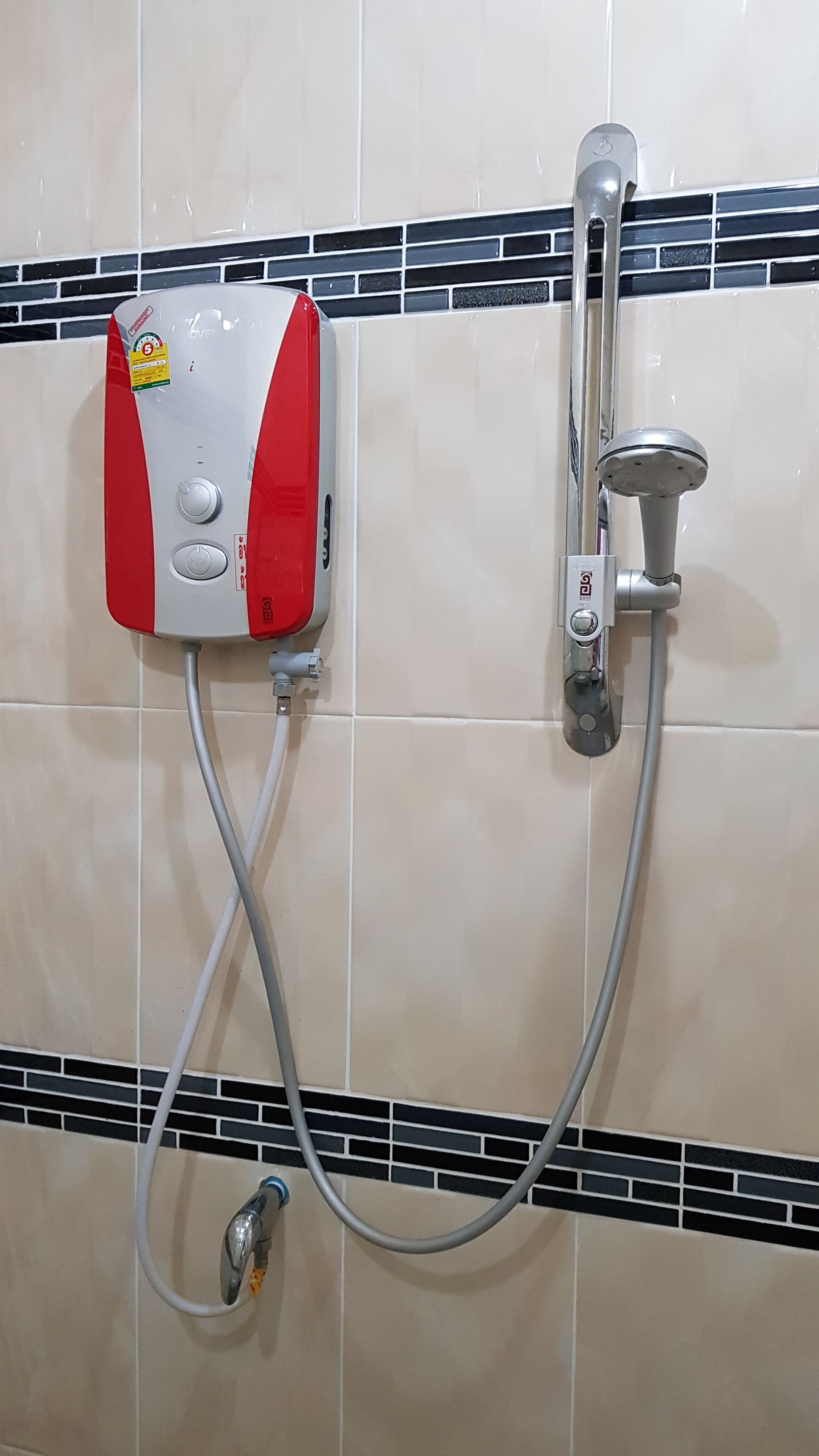 Dusj på badet