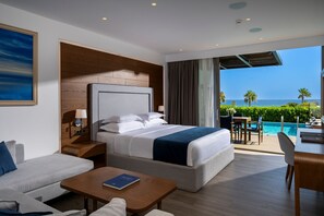 Executive Fitness Suite Sea View with Private Pool and Gym | Premium bedding, minibar, in-room safe, desk - Nana Princess Suites, Villas & Spa (Hersonissos)