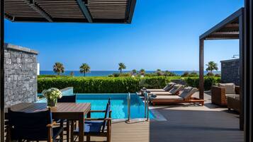 Executive Fitness Suite Sea View with Private Pool and Gym | Terrace/patio