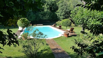 Seasonal outdoor pool, a rooftop pool