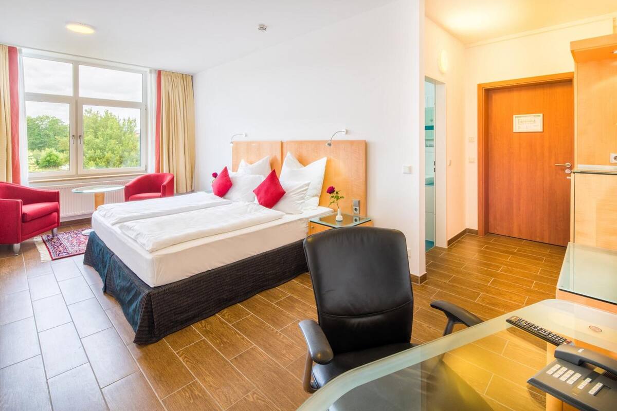 in-room safe, desk, blackout curtains, soundproofing