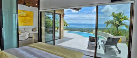 Villa, 1 King Bed, Private Pool, Ocean View | Premium bedding, in-room safe, blackout curtains, iron/ironing board