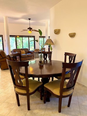 Hummingbird Suite | Living area | 65-inch flat-screen TV with cable channels, TV - Hotel Alegria (Cabarete)