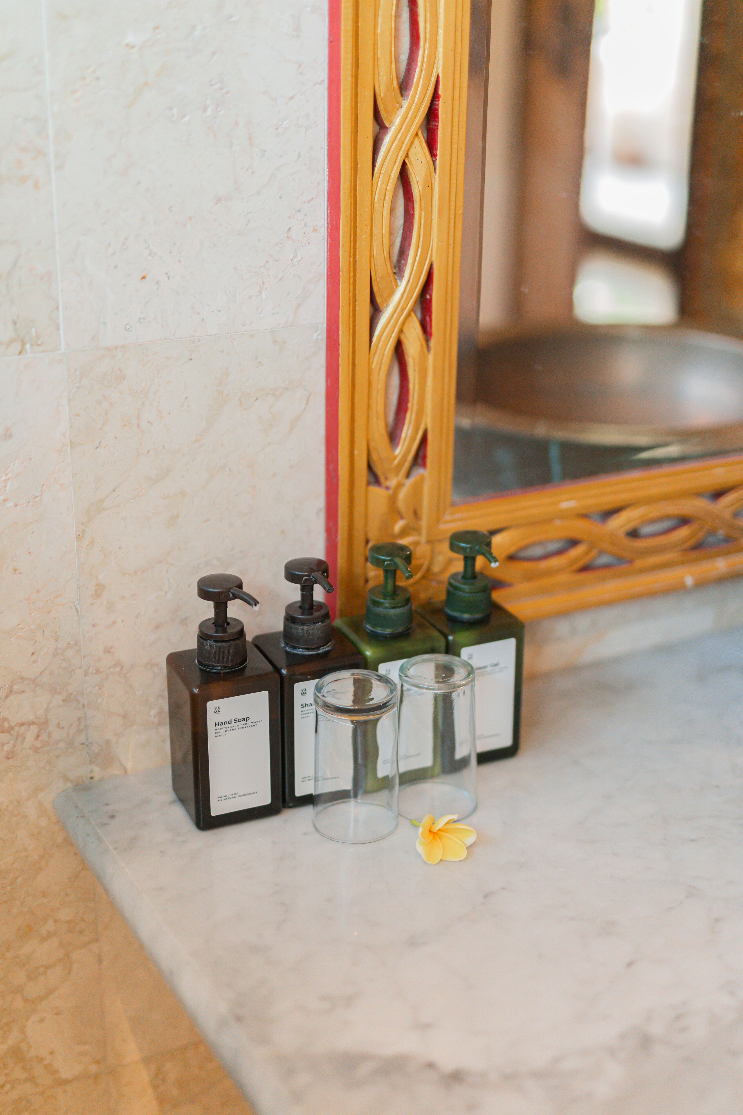 luxury double room | bathroom | separate bathtub and shower, rainfall showerhead, towels, soap