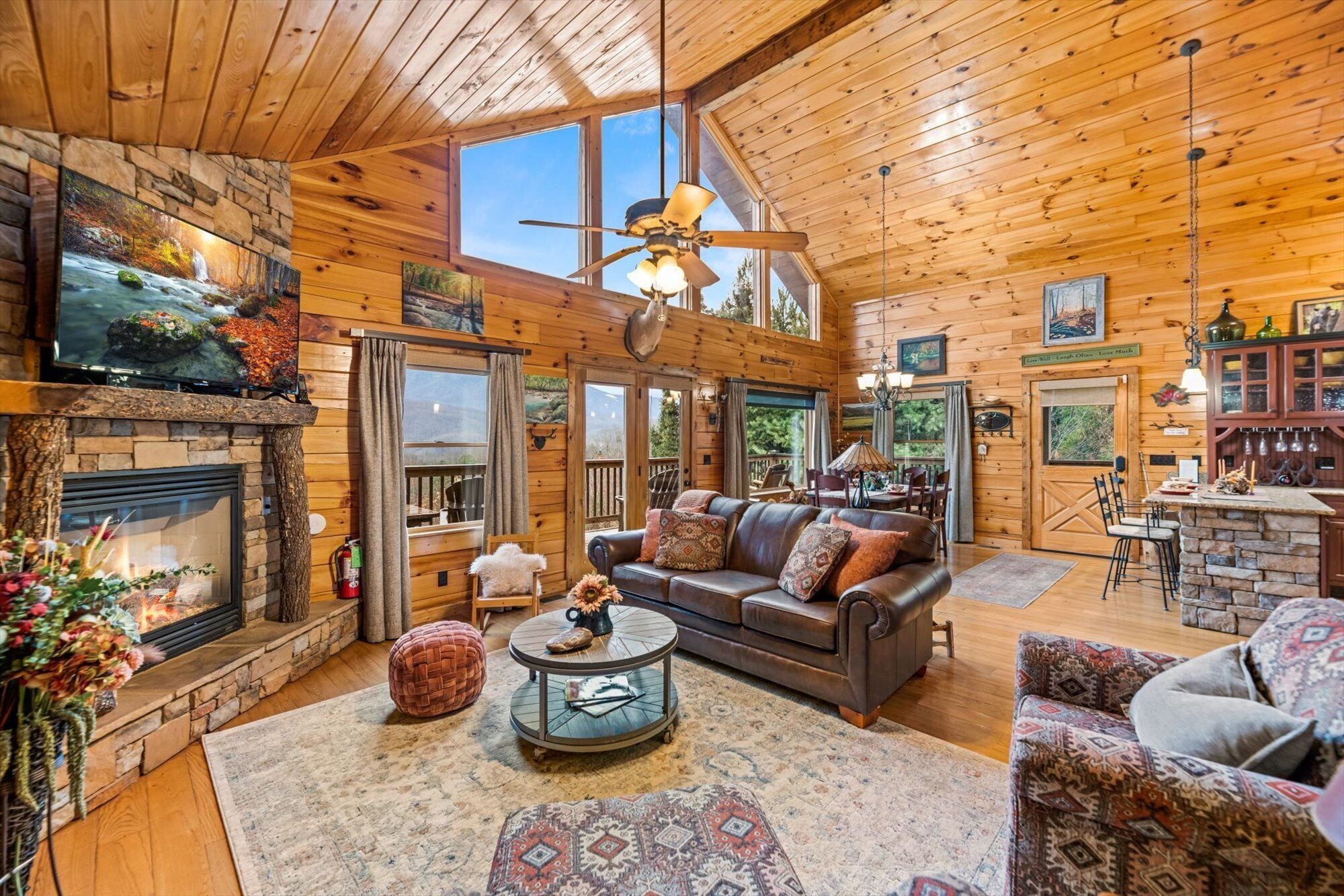 Smart-TV, Kamin, Videospiele, DVD-Player