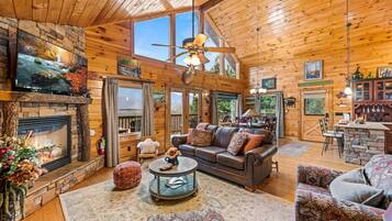 Smart-TV, Kamin, Videospiele, DVD-Player