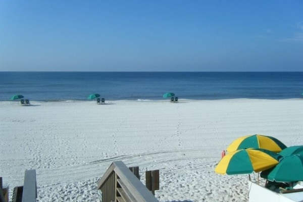 The most beautiful white sugar sand is awaiting you at the Justus Cottage!