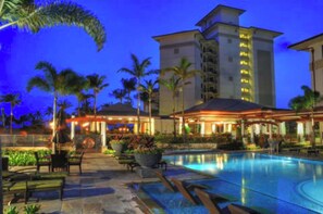 Outdoor pool, a heated pool - Beach Villas at Ko Olina Premium Corner Penthouse Villa, 2025 refreshed interior (Kapolei)