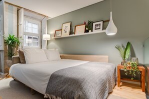 1 makuuhuone, silitysrauta/-lauta, vauvan matkasänky, ilmainen Wi-Fi