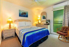 2 bedrooms, in-room safe, iron/ironing board, travel crib