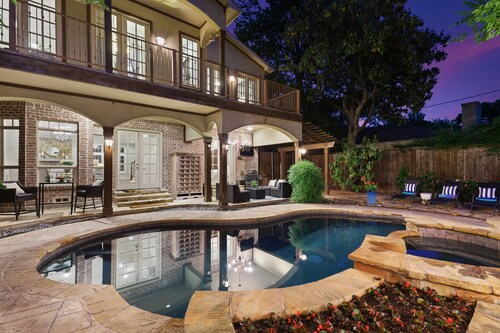 Modern Tudor with Pool & Backyard Oasis on the M Streets in the Heart of Dallas