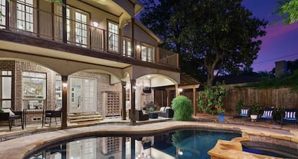 Modern Tudor with Pool & Backyard Oasis on the M Streets in the Heart of Dallas