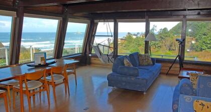 Panoramic Ocean Views & Hot Tub on Secluded Oregon Coast Oswald West State Park