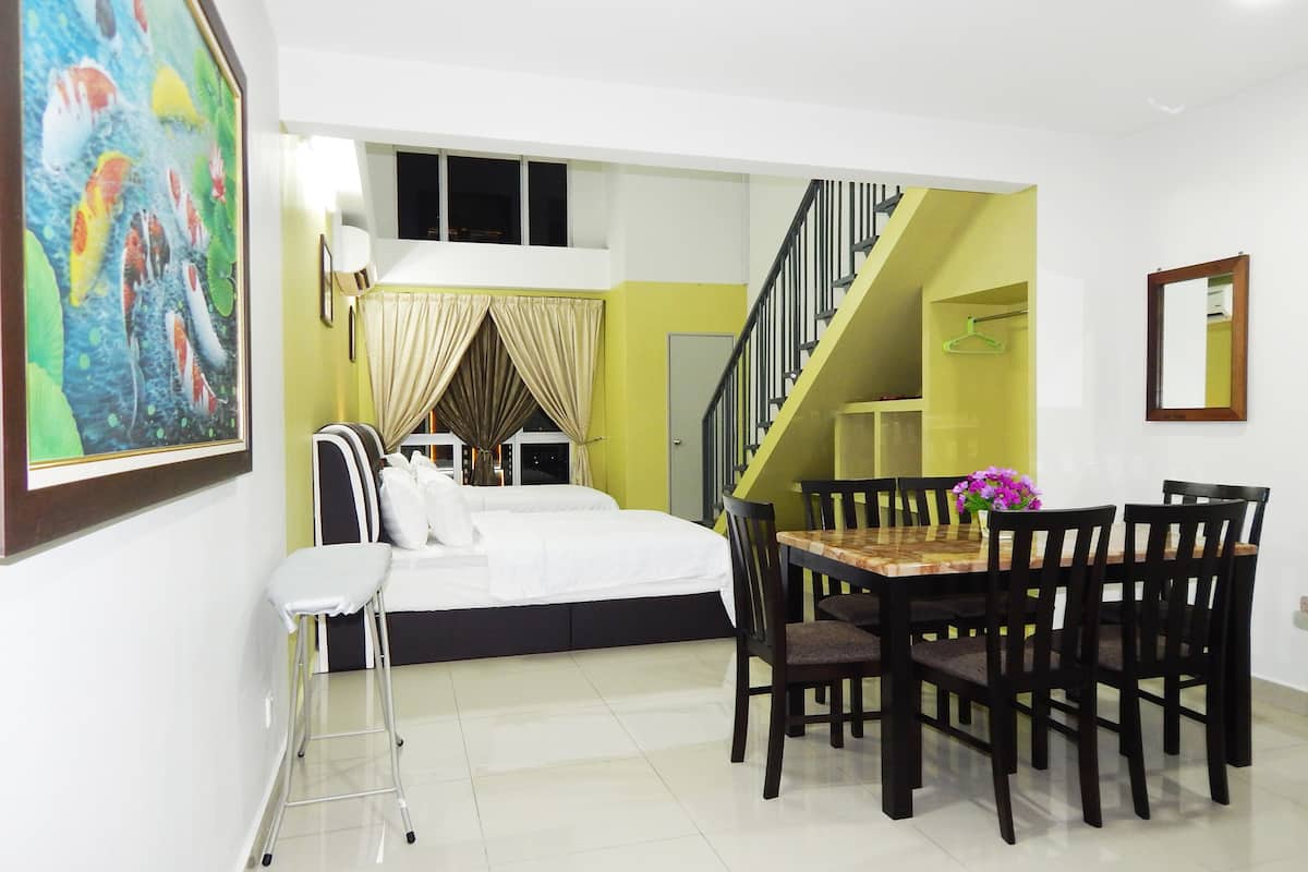 Minibar, blackout curtains, iron/ironing board, free WiFi