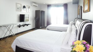Family Studio Suite, 2 Queen Beds, Balcony | Minibar, blackout curtains, iron/ironing board, free WiFi - Wadi Iman Guesthouse - i-City (Shah Alam)