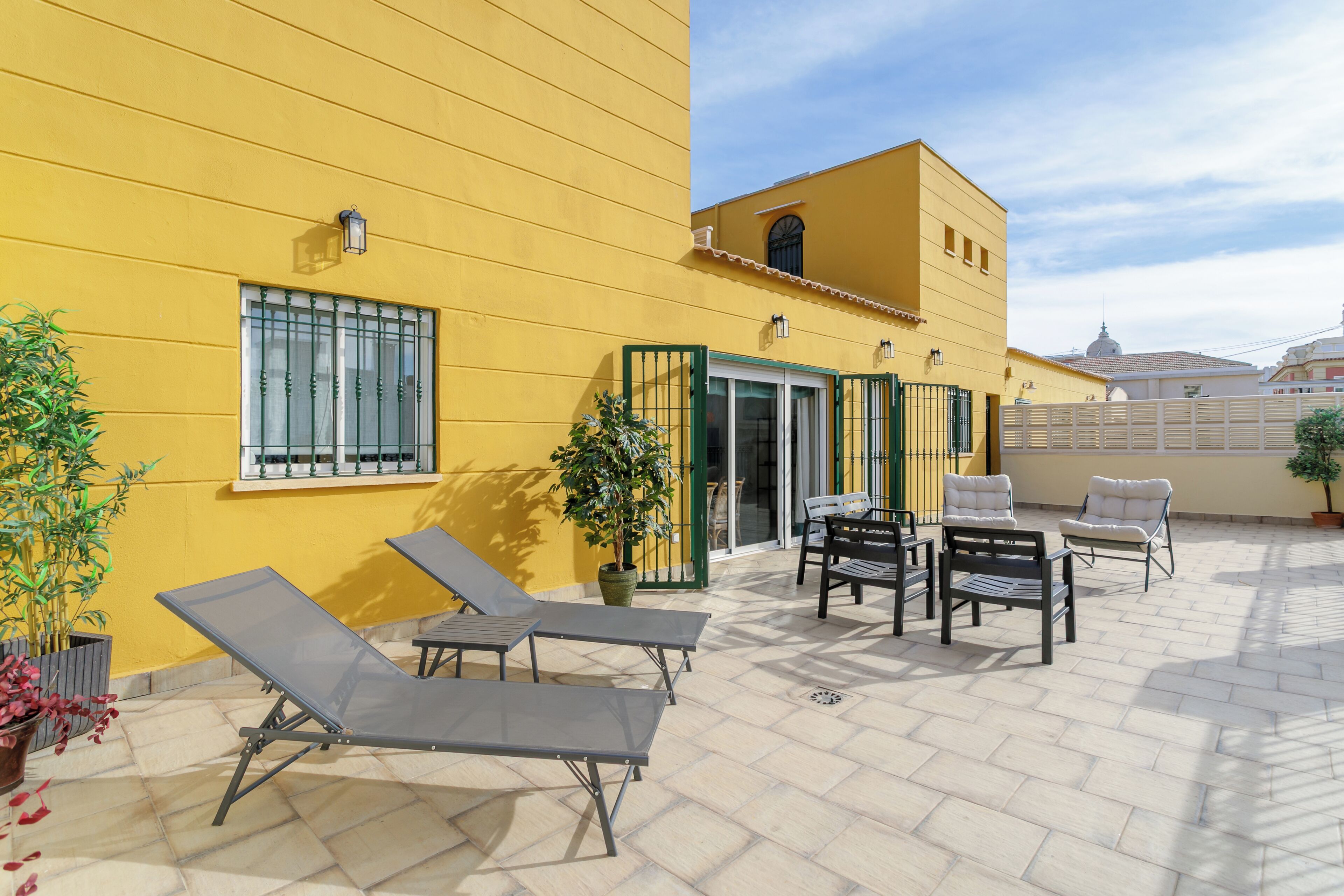 Panorama penthouse, 3 slaapkamers, uitzicht op stad | Terras