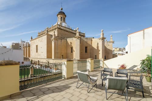 Penthouse panorámico, 3 habitaciones, vista a la ciudad | Terraza o patio