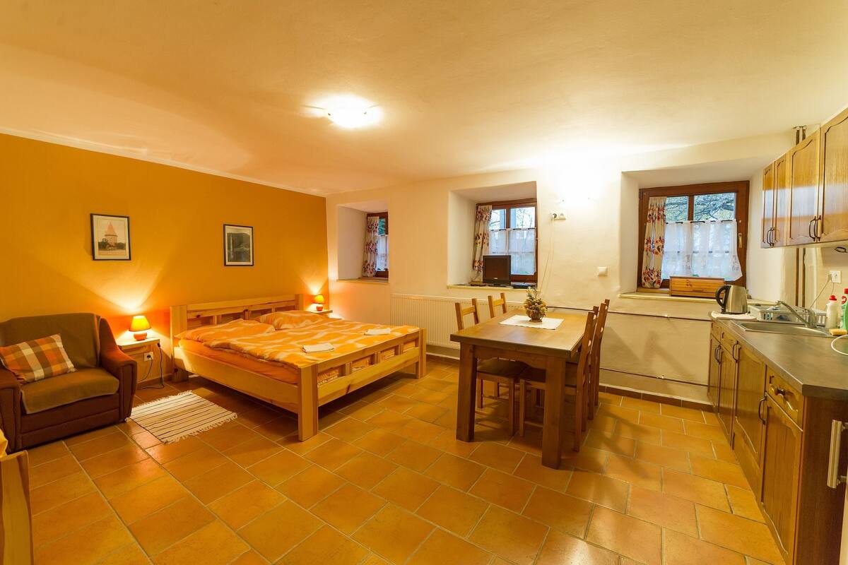 Classic Apartment, Bathtub | Soundproofing, iron/ironing board, WiFi (free), bed sheets