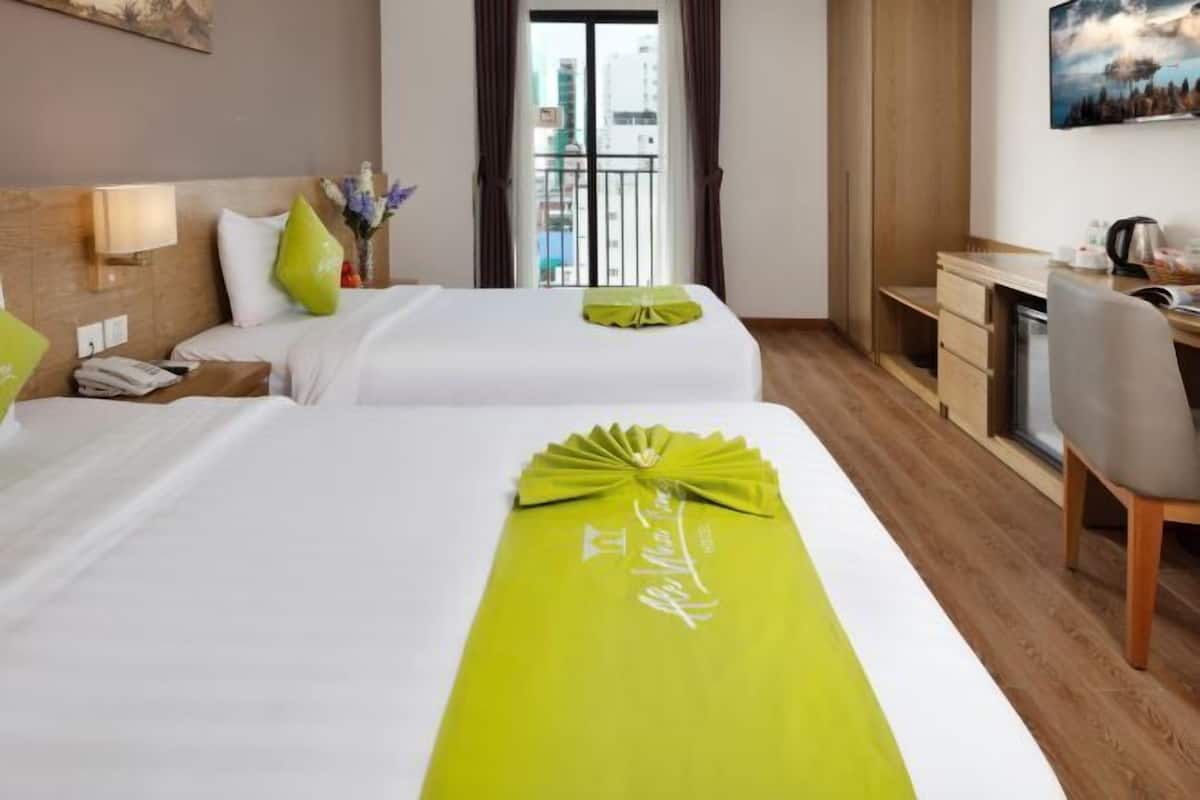 Ropa de cama de alta calidad y minibar