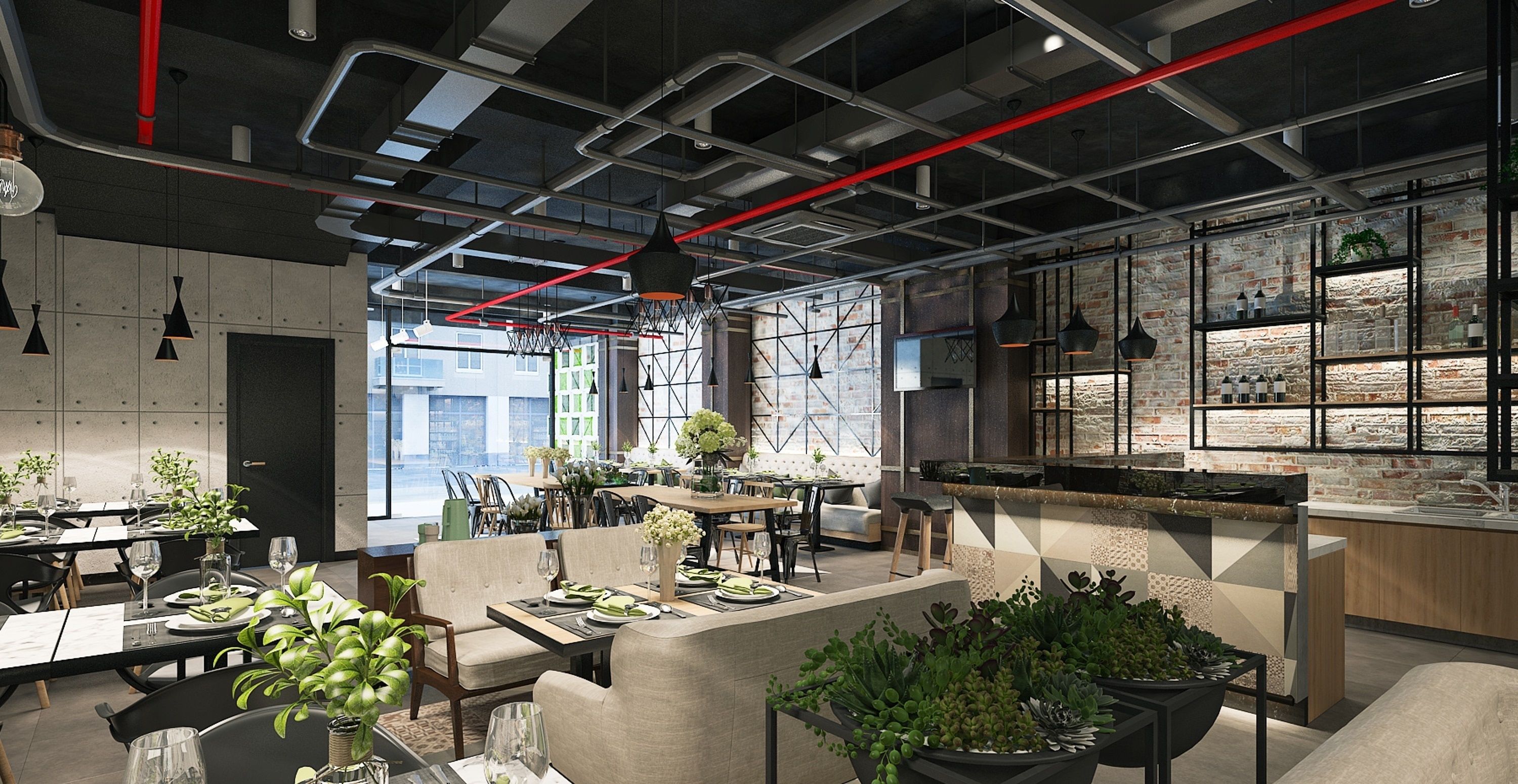 Se sirven desayunos, almuerzos y cenas; cocina local e internacional