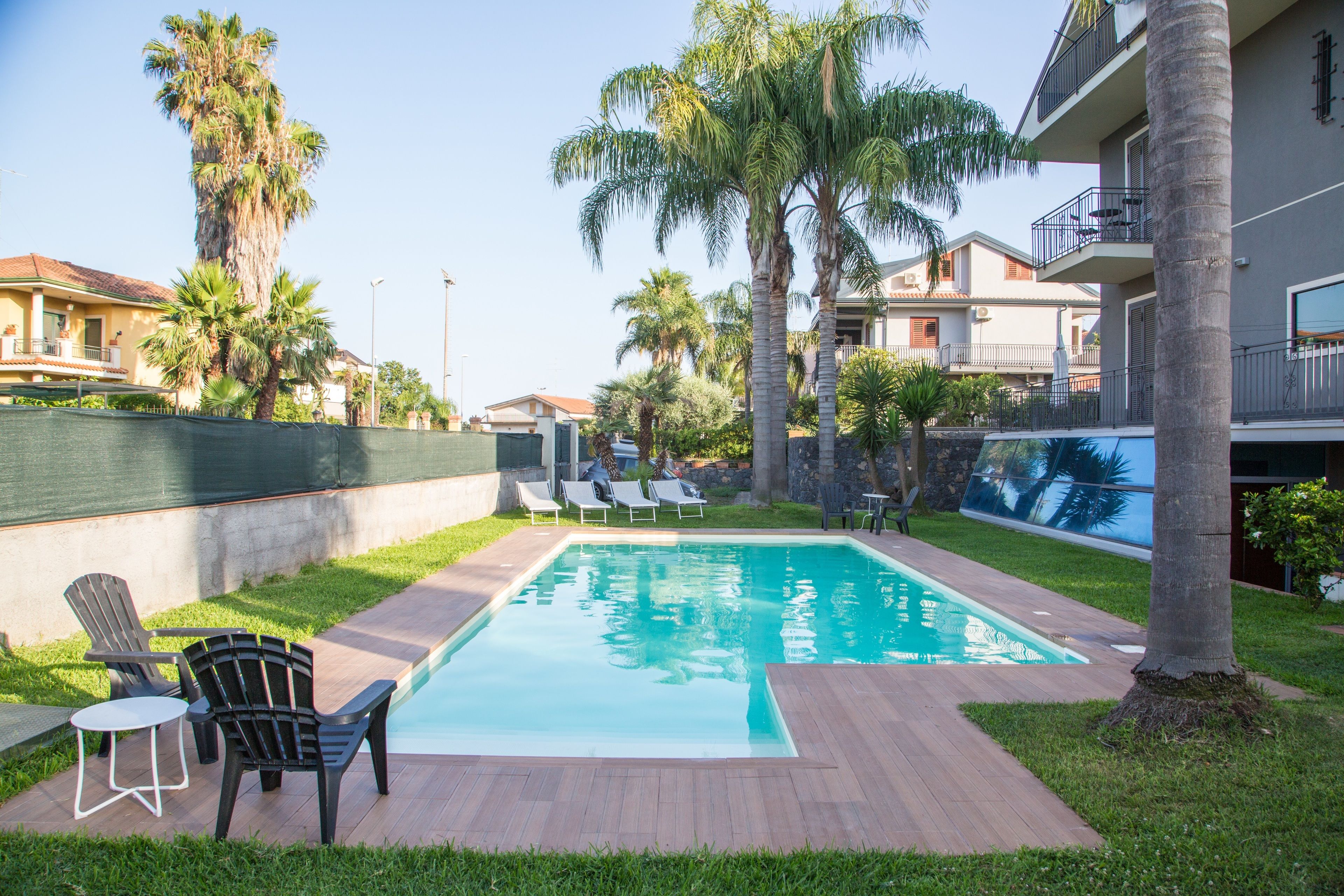 Seasonal outdoor pool, open 9:30 AM to 6:00 PM, sun loungers