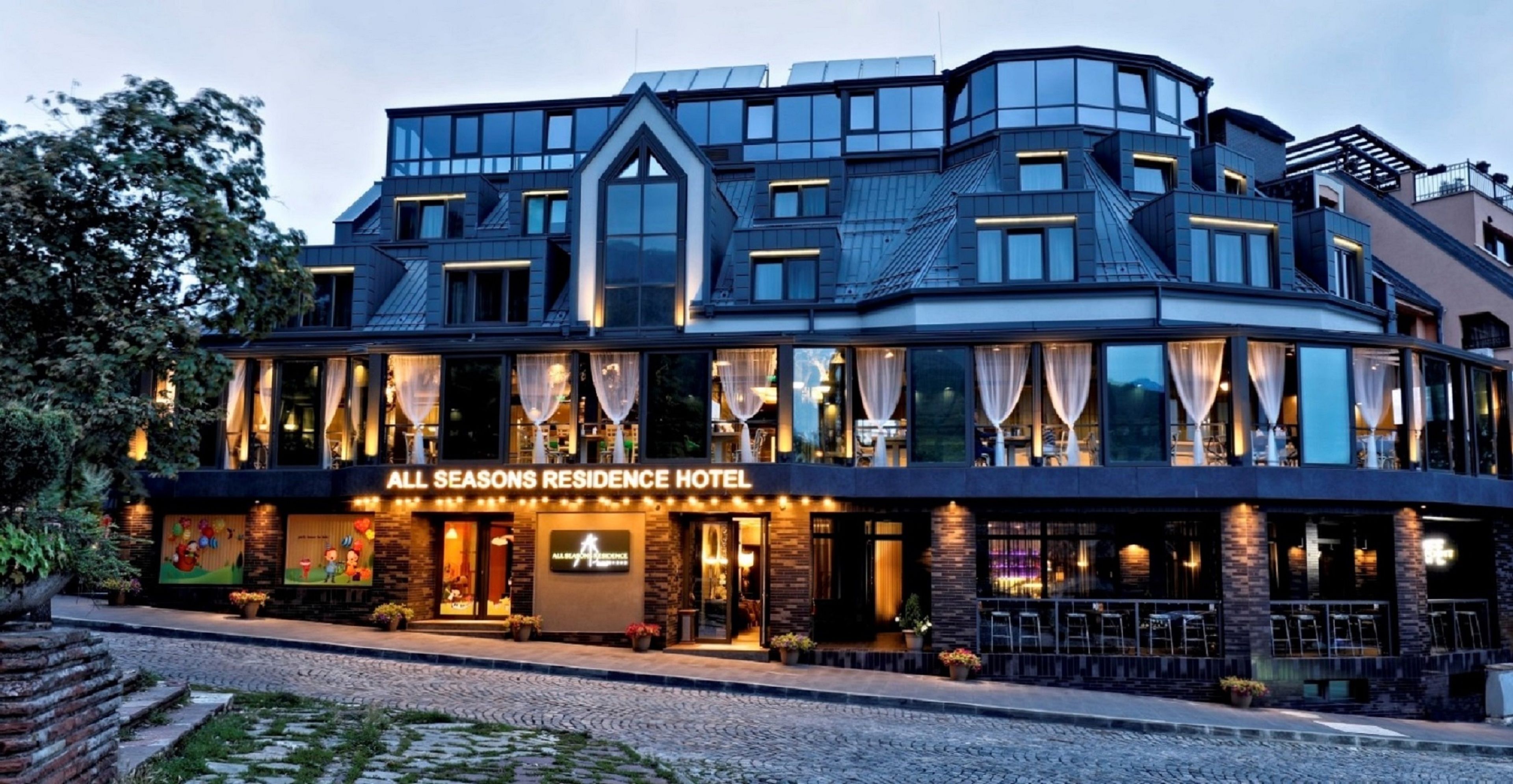 front of property – evening/night