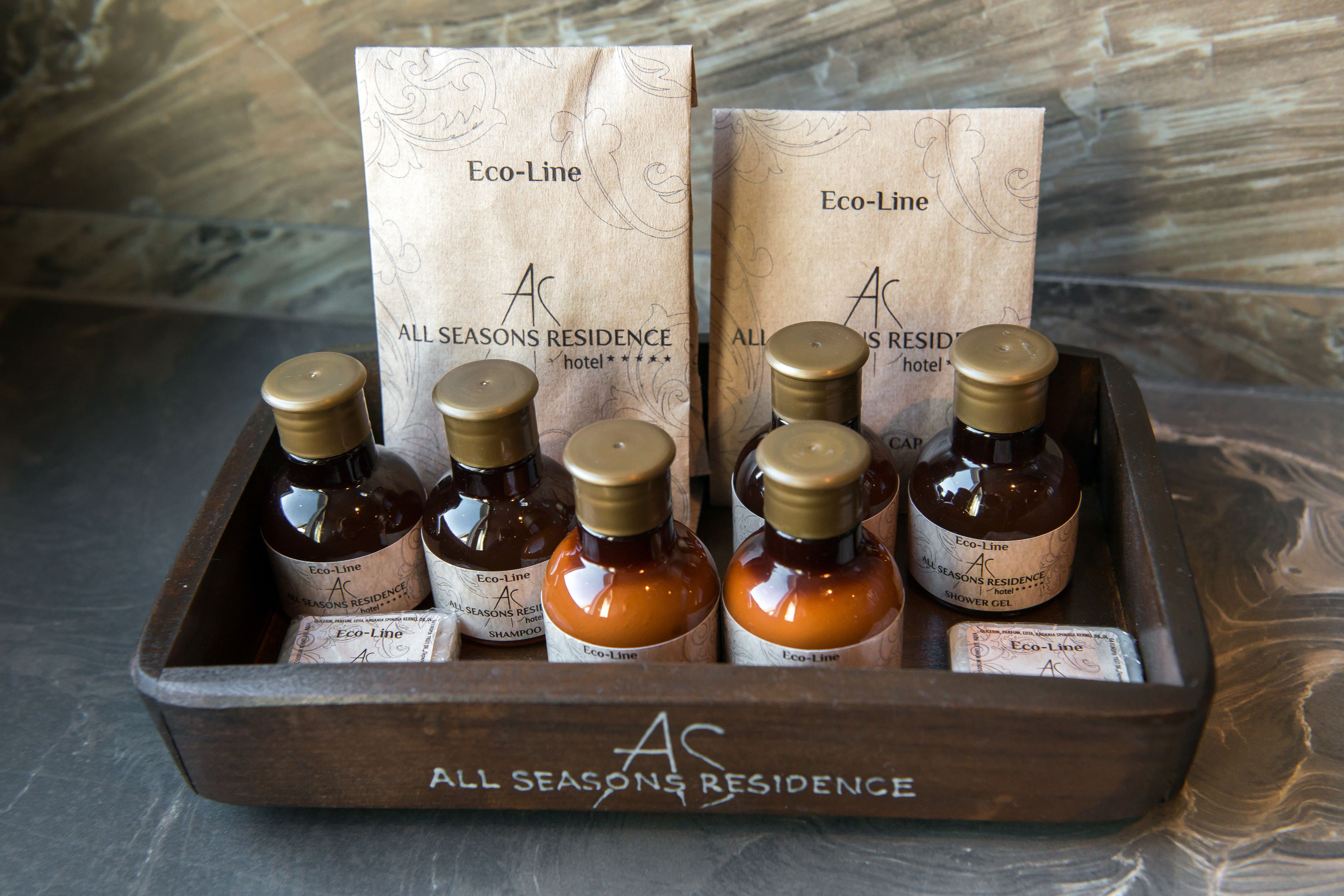 free toiletries, hair dryer, bathrobes, slippers