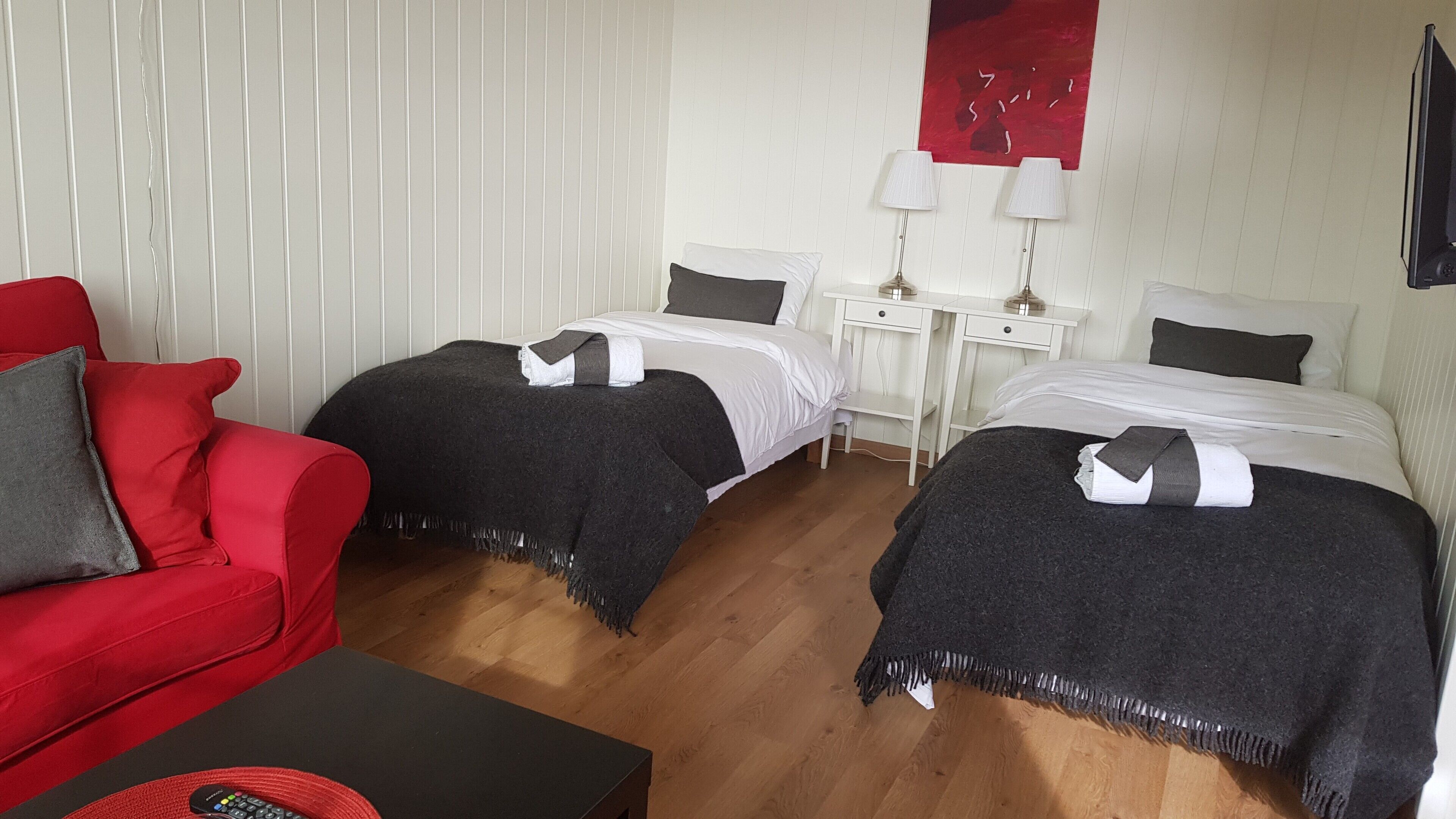 Premium bedding, soundproofing, iron/ironing board, cribs/infant beds