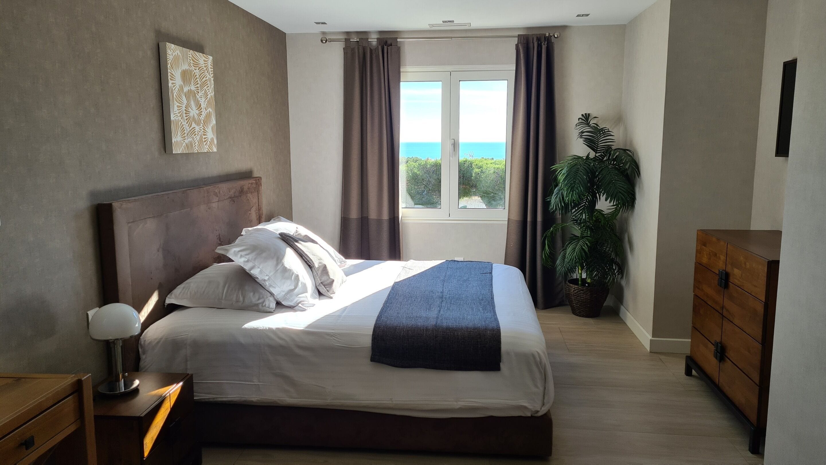 Appartamento, vista mare (Panoramique) | 1 camera, biancheria da letto di alta qualità, cassaforte in camera