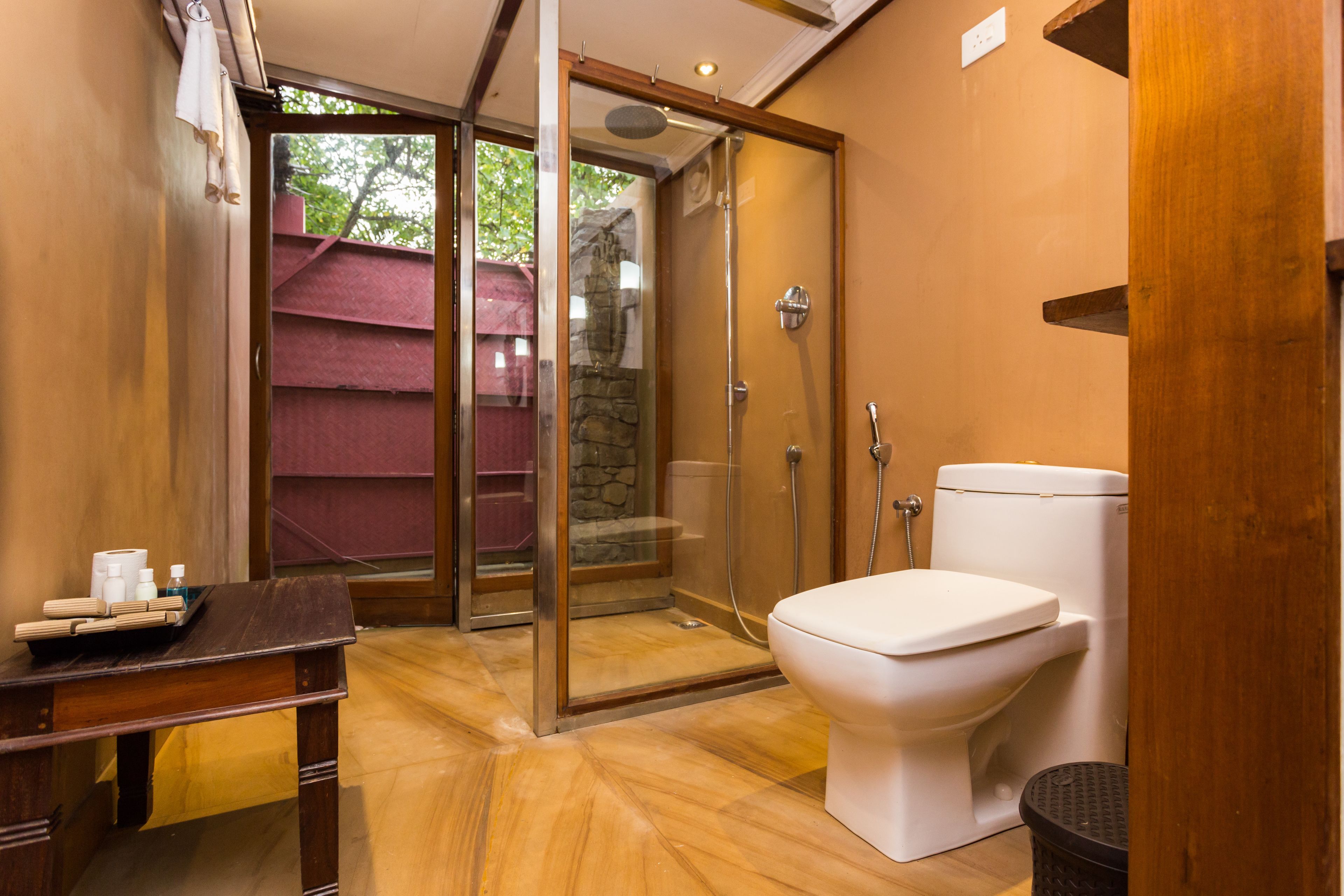 superior double room, 1 bedroom, beach view, sea facing | bathroom | shower, rainfall showerhead, free toiletries, hair dryer