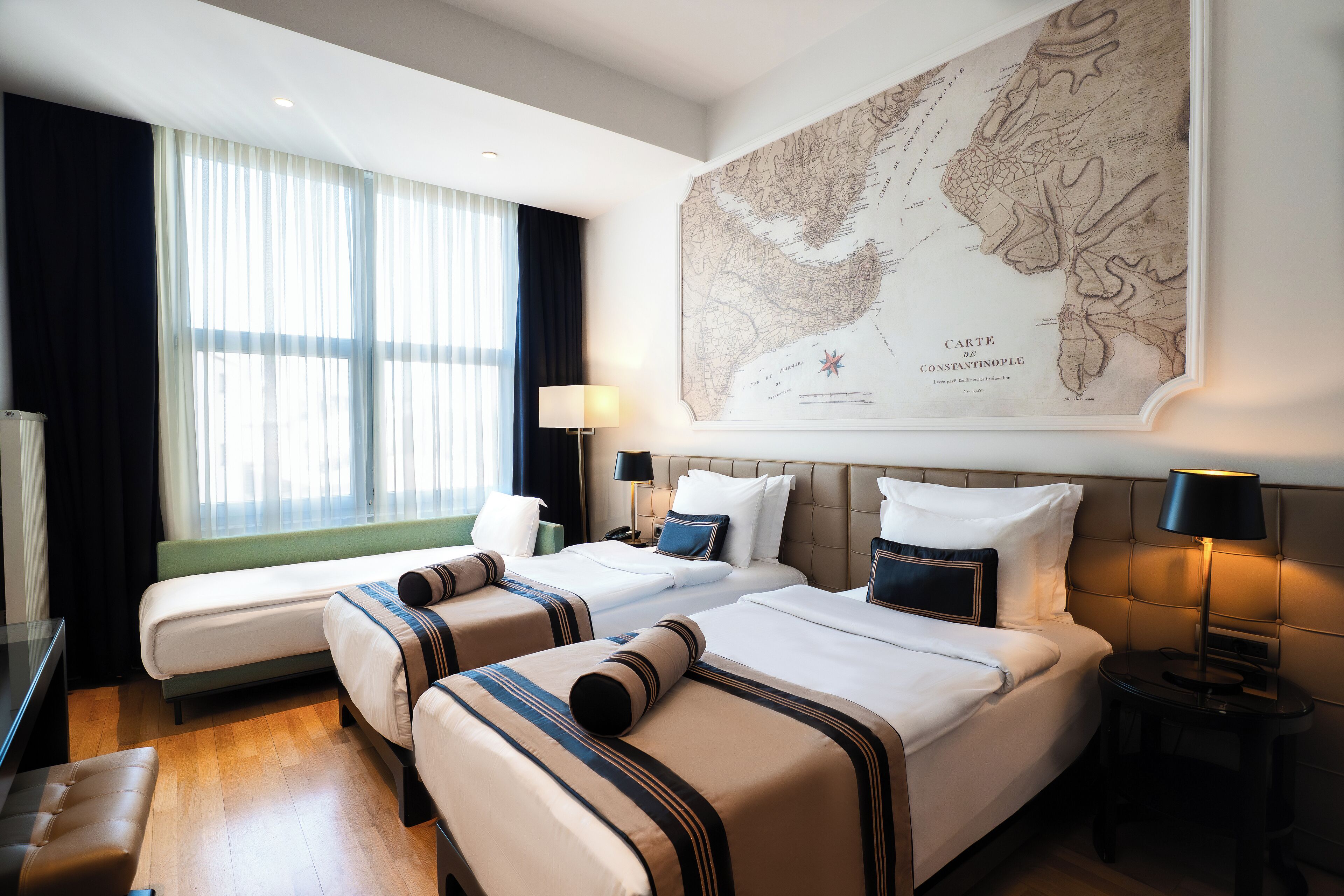 Deluxe Triple Twin | Premium bedding, minibar, in-room safe, soundproofing