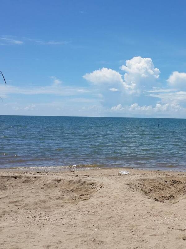 On the beach