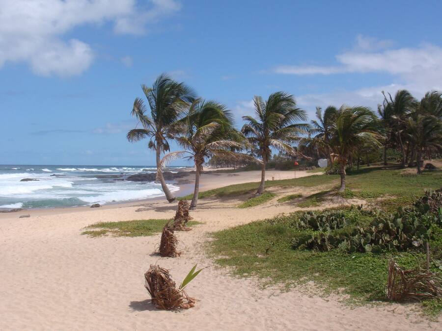 Vista para praia/oceano
