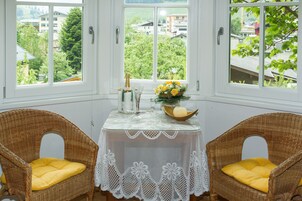 Family Apartment, 2 Bedrooms, Garden Area | Living area | Flat-screen TV, table tennis