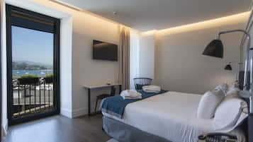 Double Room, Sea View | Premium bedding, down comforters, in-room safe, blackout drapes