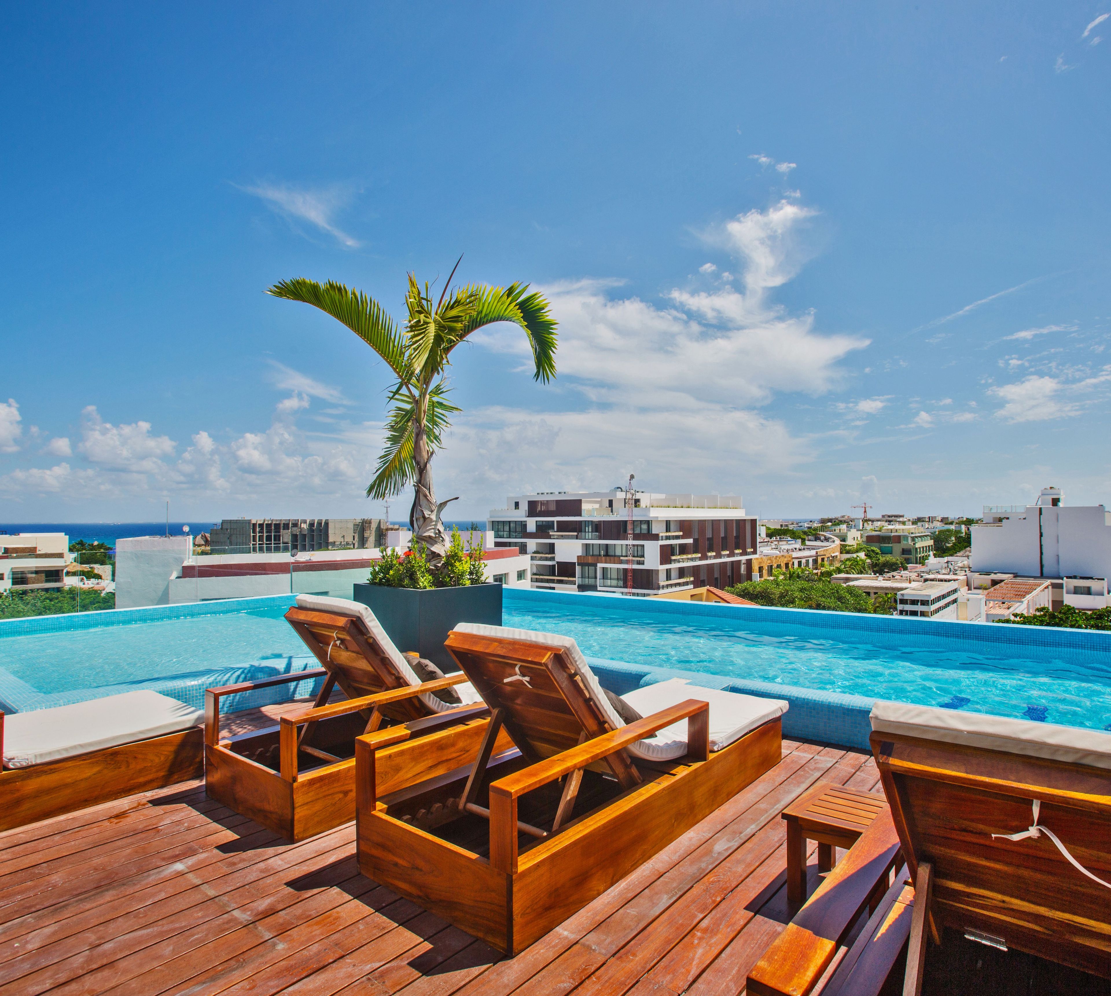 Piscina en la azotea