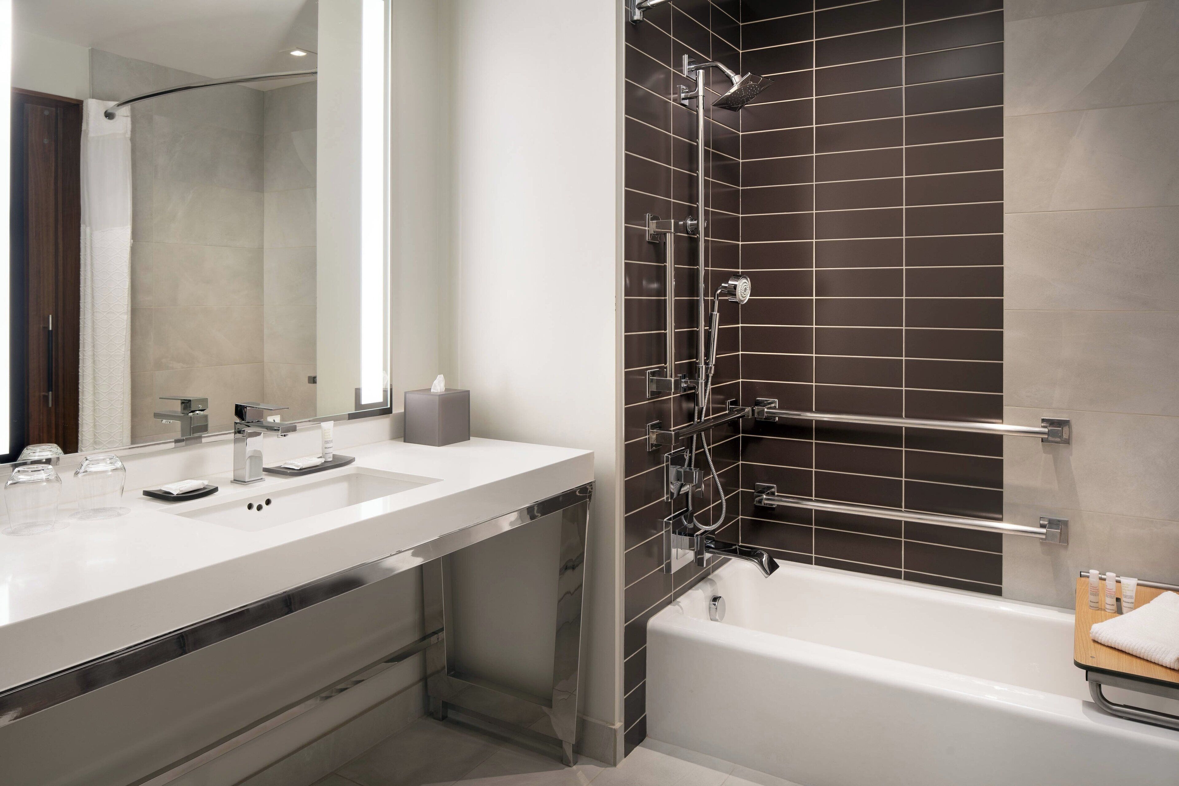 free toiletries, hair dryer, bathrobes, slippers