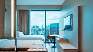 Phòng, 2 giường đơn | Chăn bông, nệm có lớp đệm bông, két bảo mật tại phòng, bàn
