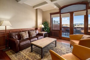 Condo, 1 Bedroom | Living area | Flat-screen TV, DVD player - The Victoria 4 1 Bedroom Condo by RedAwning (Steamboat Springs)